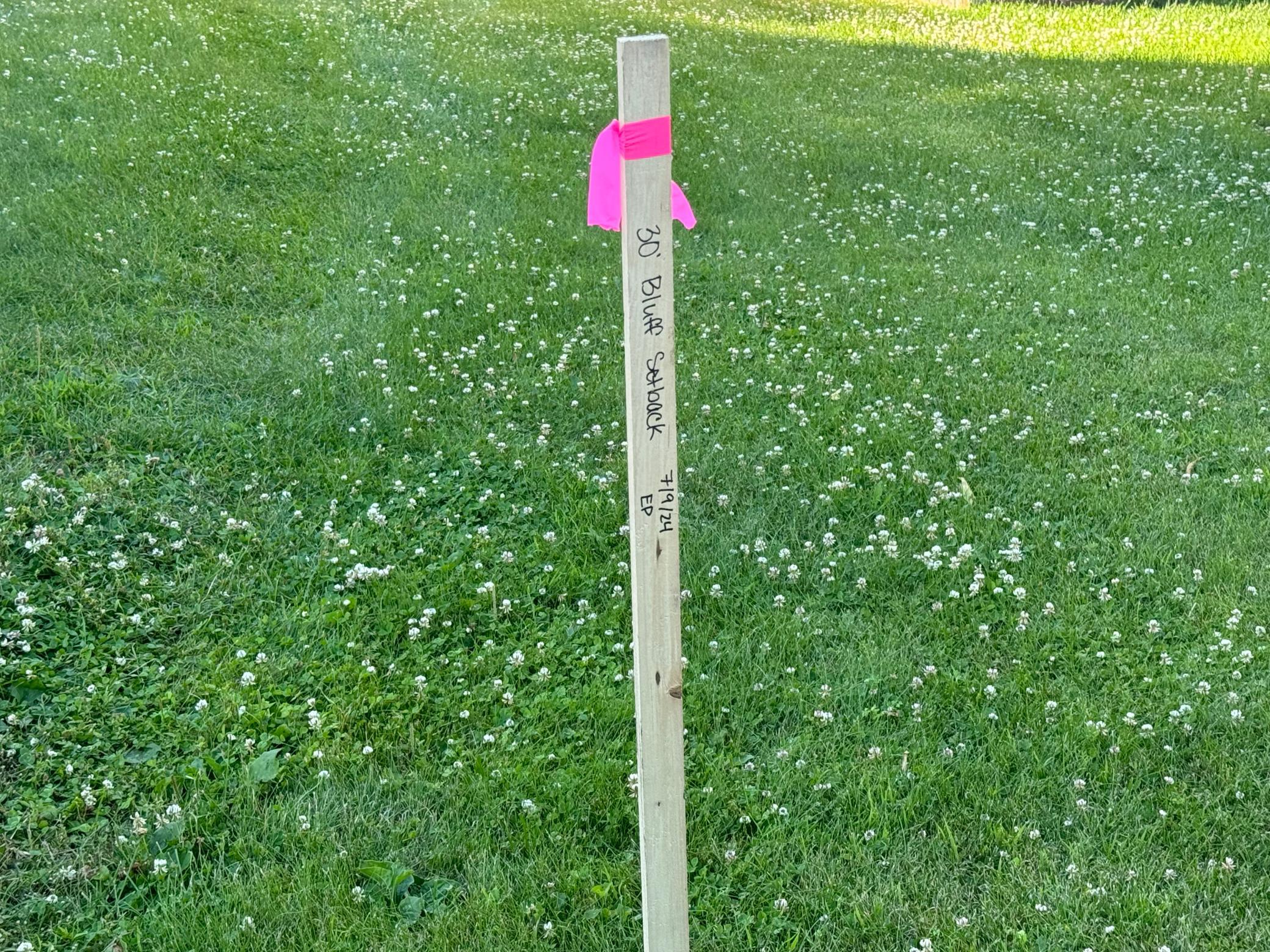 Set back marking from by county 7-9-24
