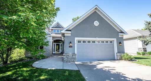 Gorgeous setting, heavily wooded, private lot. Small association of detached villas in the Lake Villa neighborhood. Concrete drive, stucco and stone front. New roof 2019