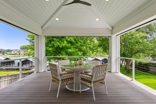 Sure to be a favorite hangout overlooking the cove and bay