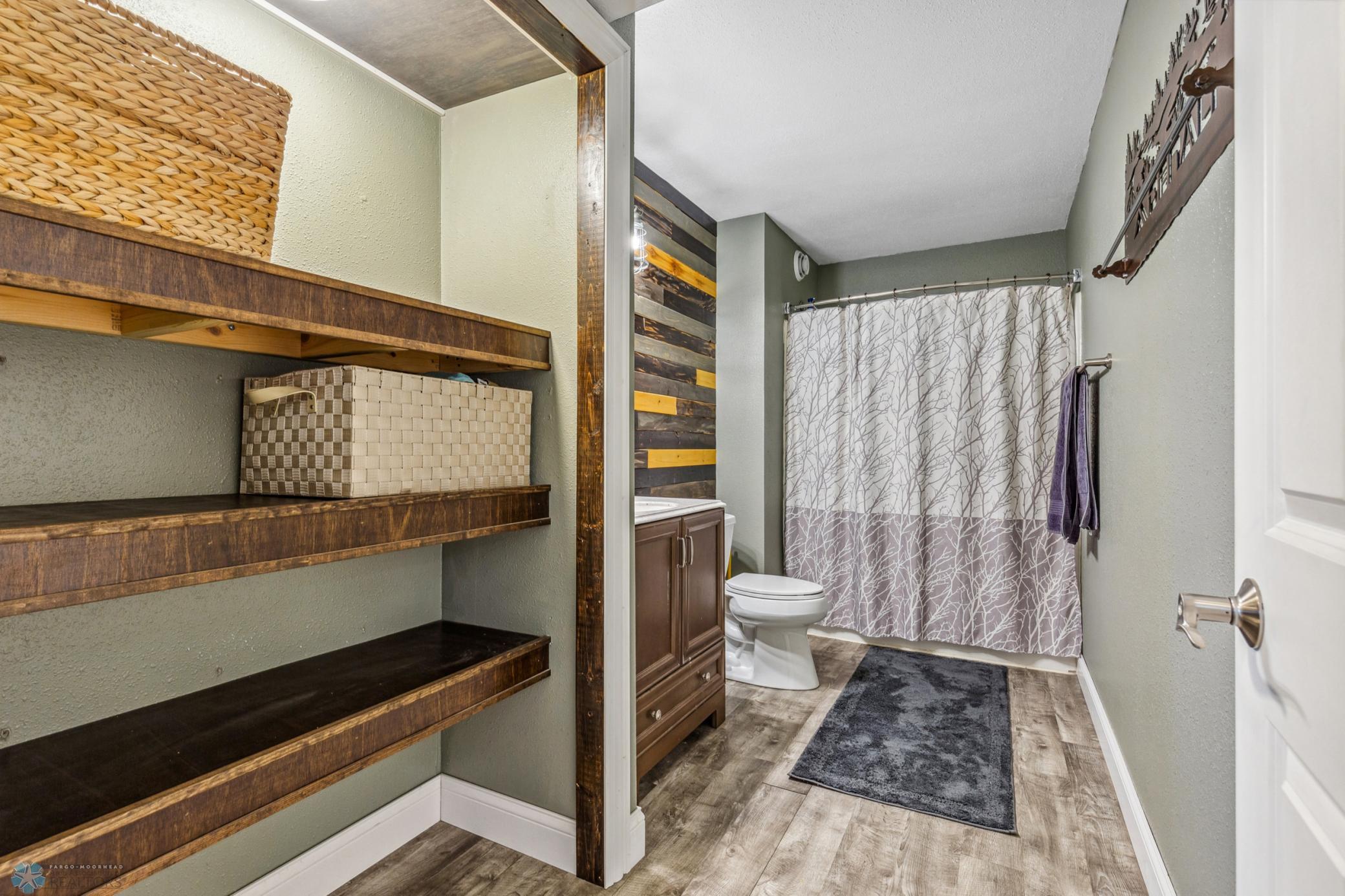 Downstairs Bathroom - tons of storage