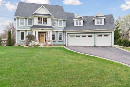The home is situated on close to 3/4 of an acre and the exterior was freshly painted in 2022