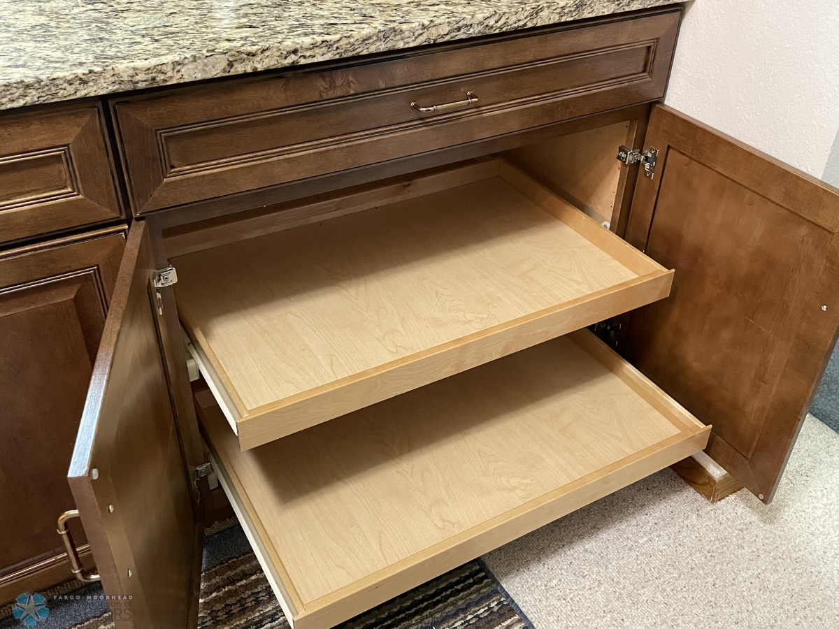 Kitchen cabinet pull-outs