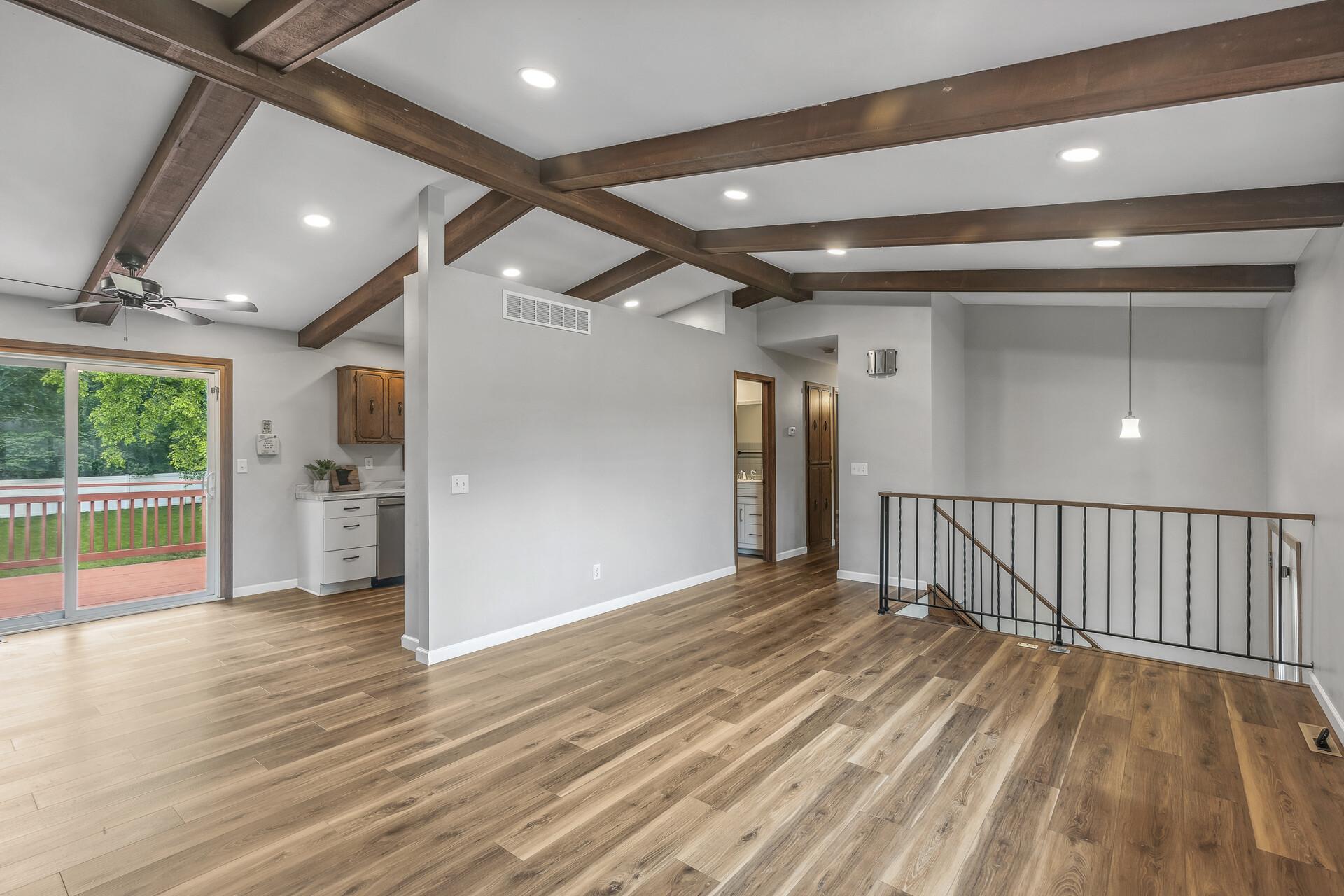 Updated flooring and lighting