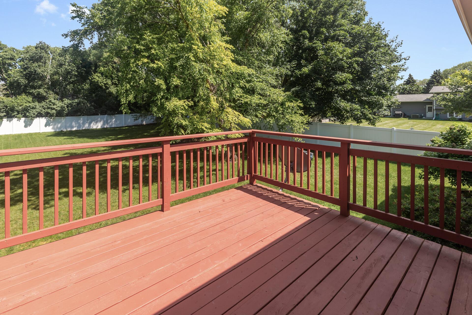 Fully fenced yard