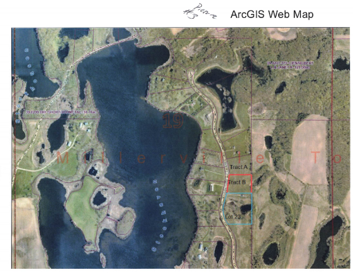 photo showing additional 2.5 acres added make this 7.6 total acres.