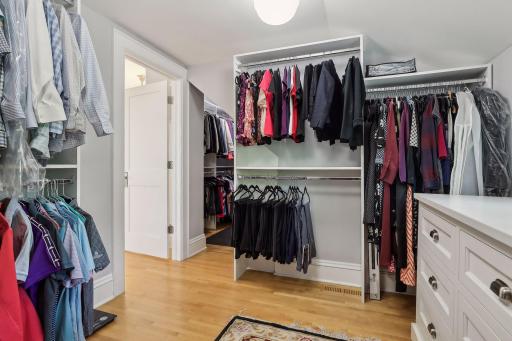 Even more walk-in closet space off the primary bedroom.