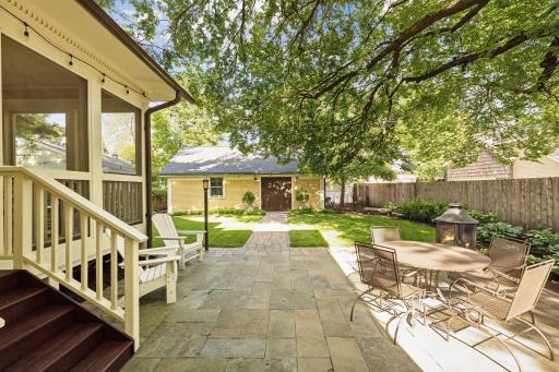 Check out this amazing bluestone paver patio! Tons of space to grill and entertain outdoors.