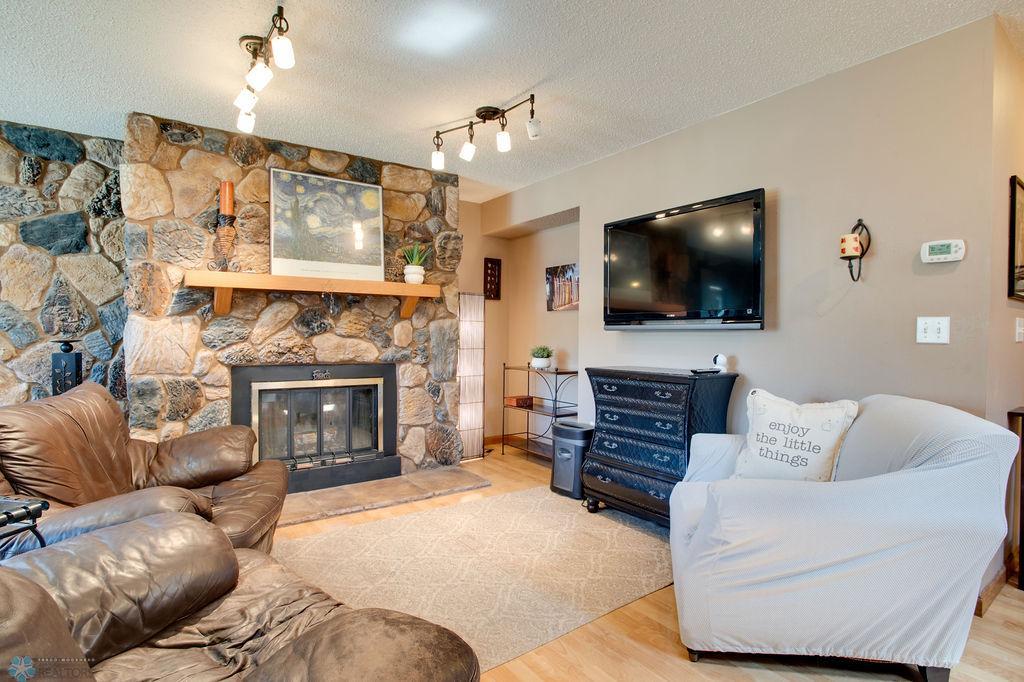 Wood burning fireplace