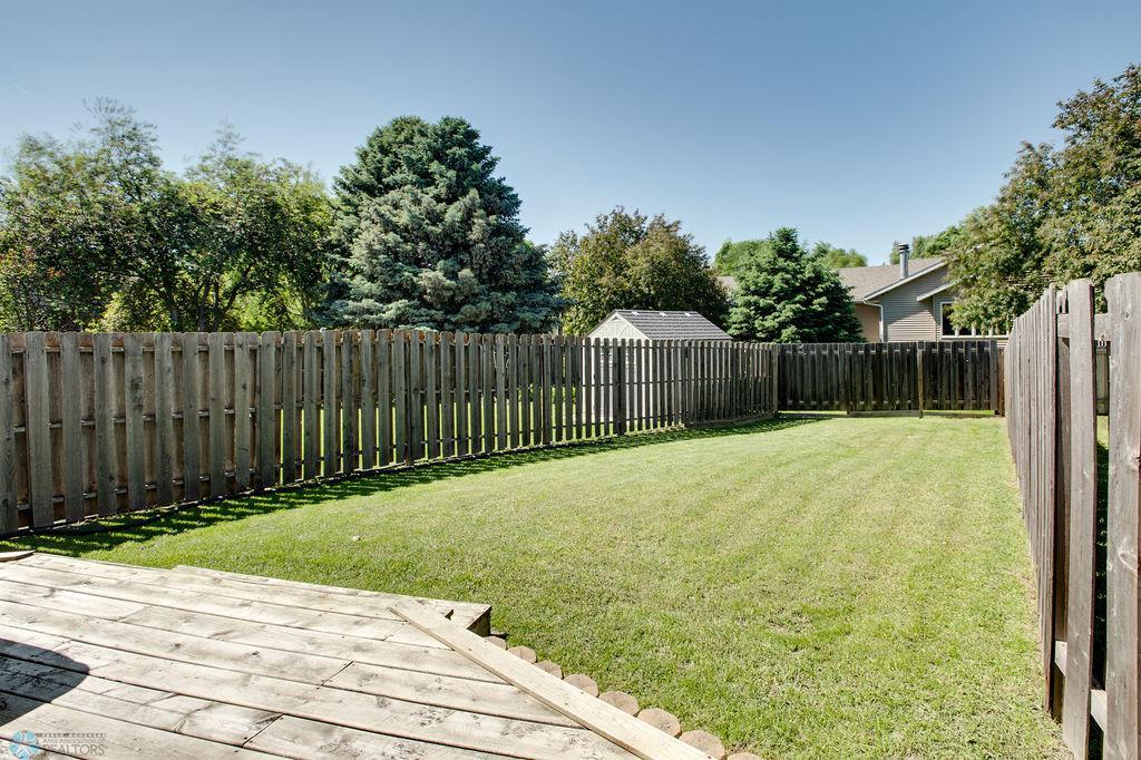 Fully fenced yard