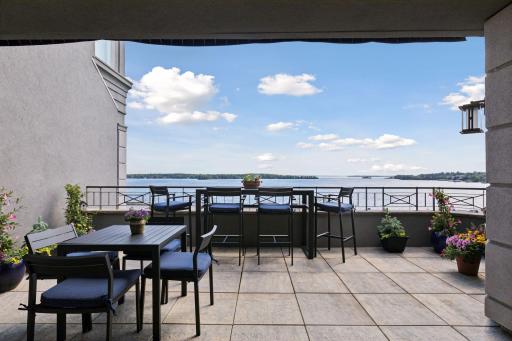 Enjoy the large patio with expansive south facing views-