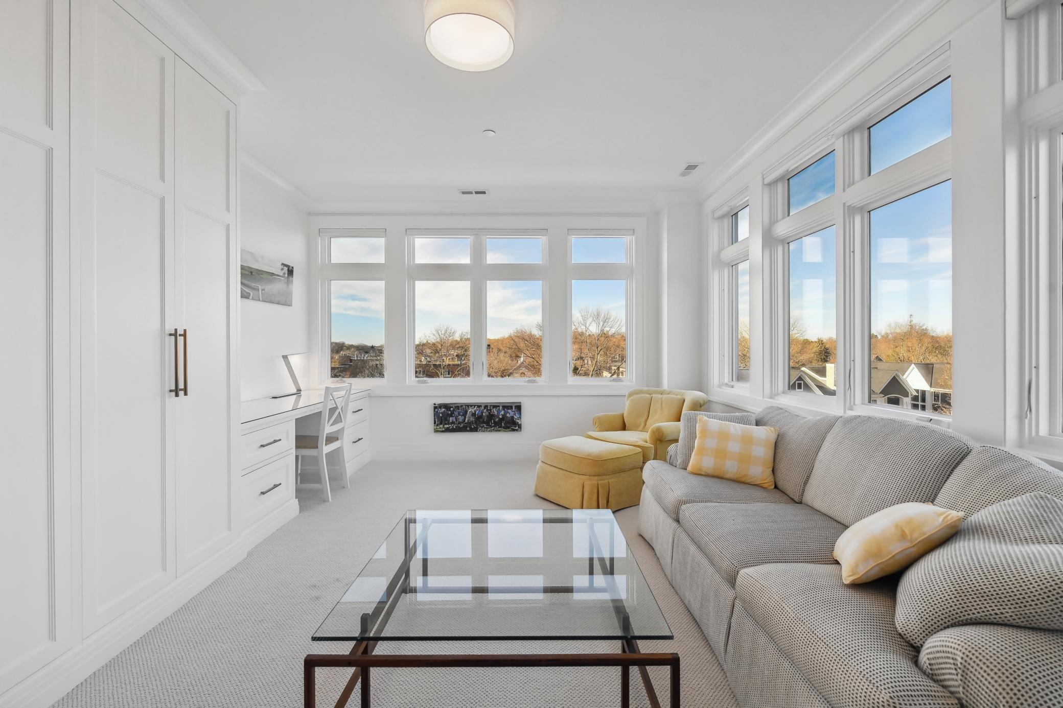 Currently used as a study, this bedroom is large and is incredibly versatile.