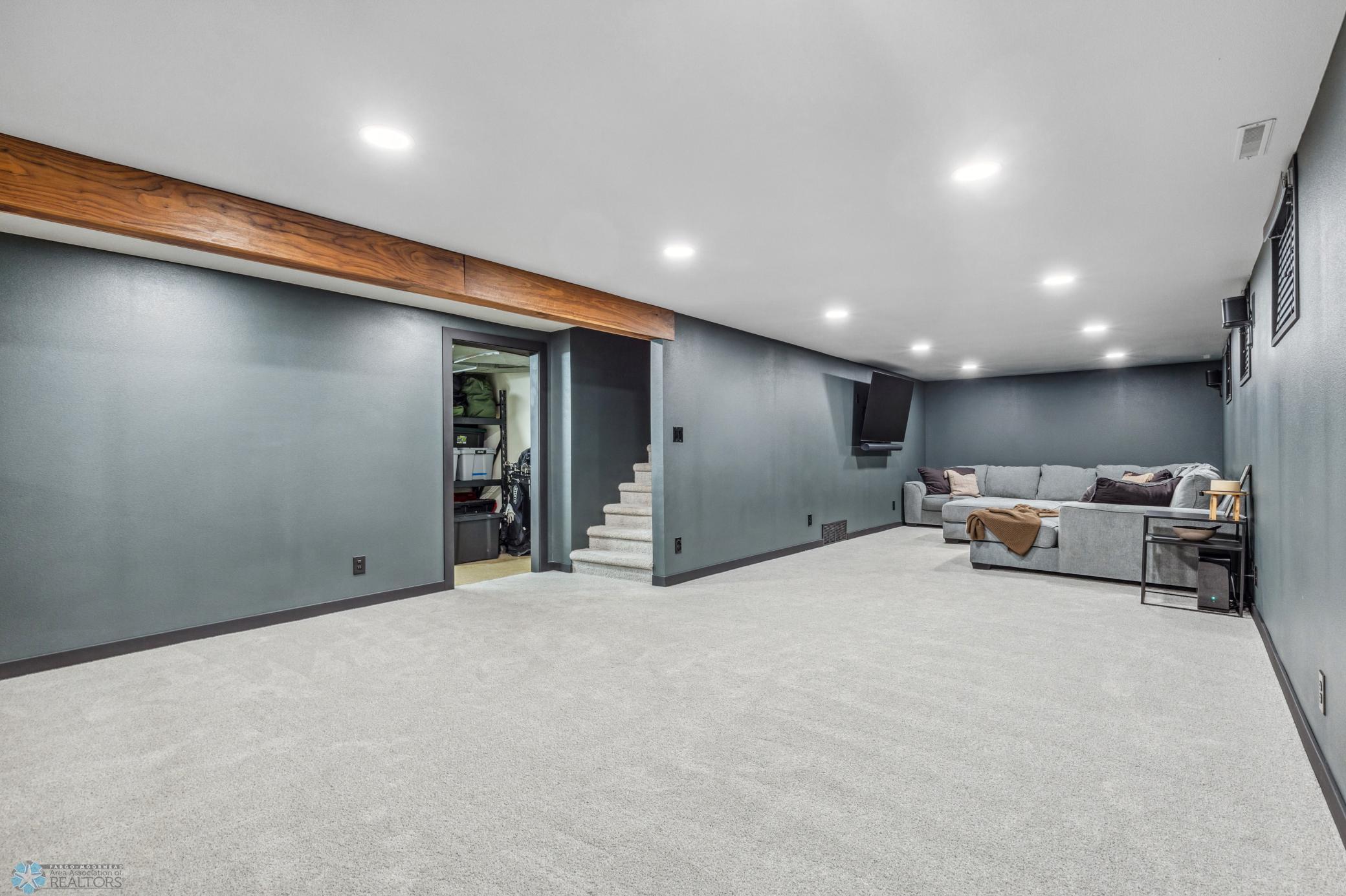 Remodeled basement