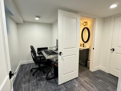 A second office space in the basement level.