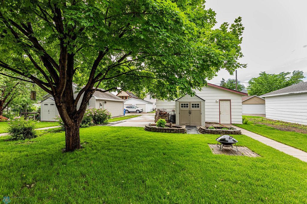 Backyard with Shed & Garage