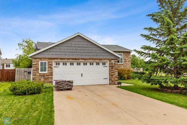spacious double garage