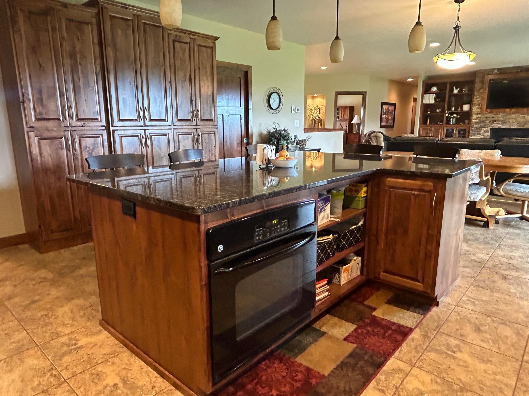 Kitchen Island And Pantry.JPG