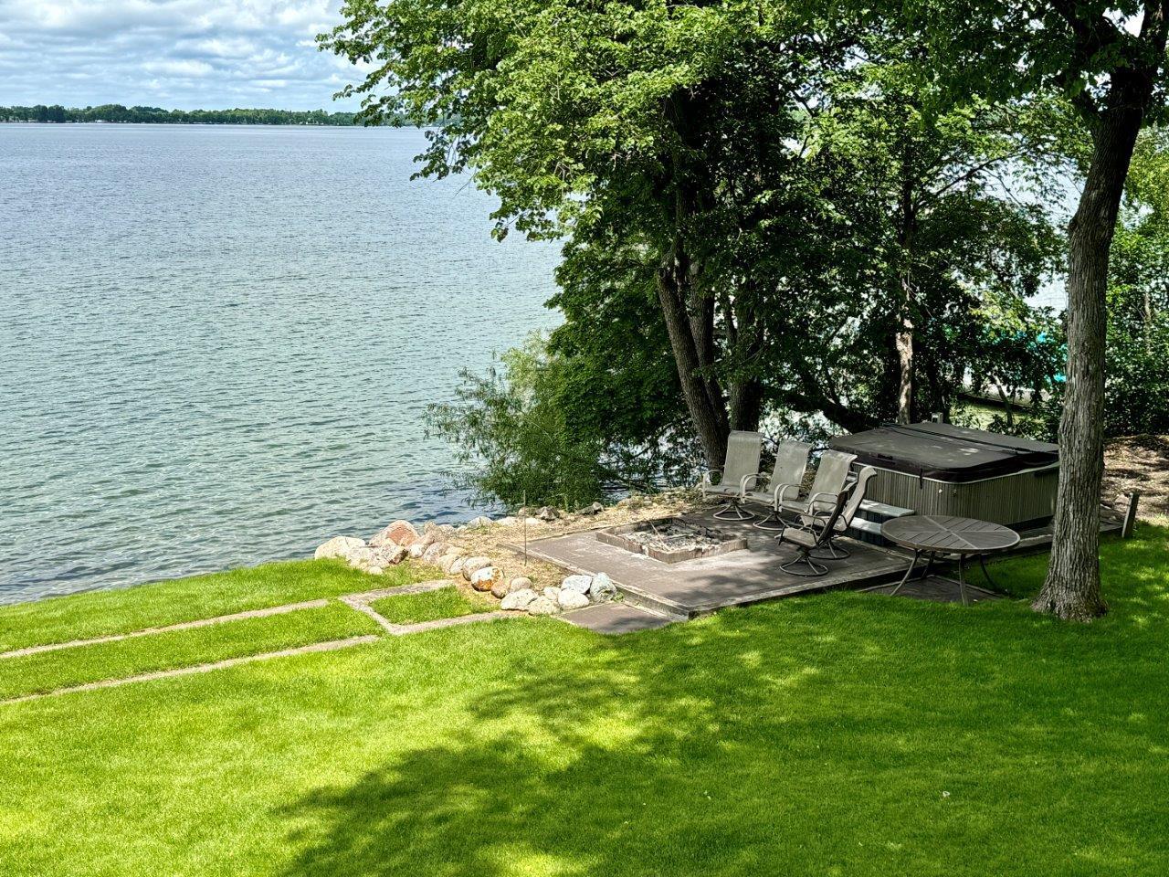24-Patio and hot tub by lakeshore