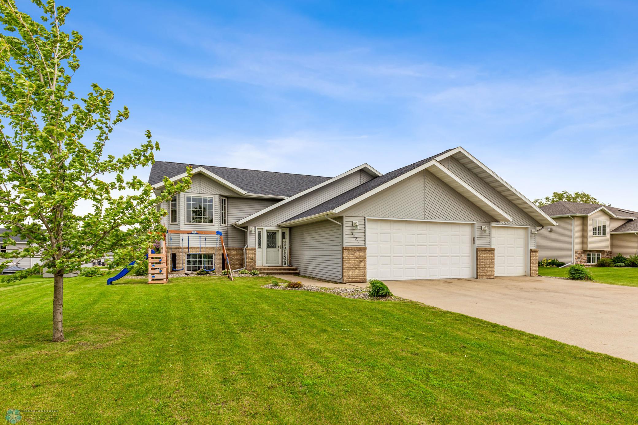 Front of house-Triple garage