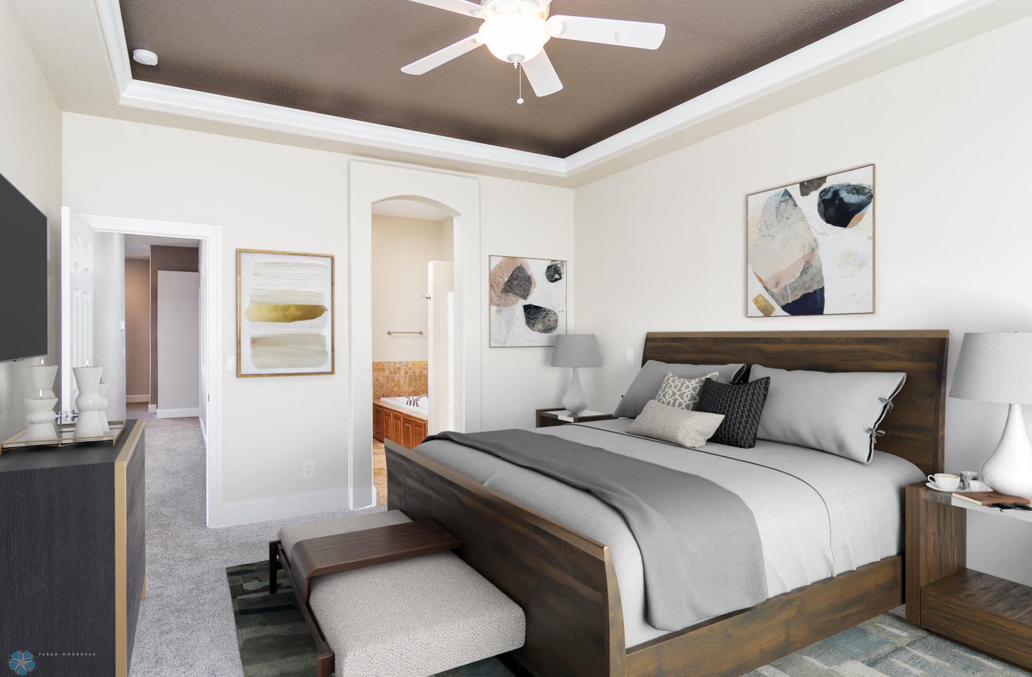 *Staged Primary Bedroom
