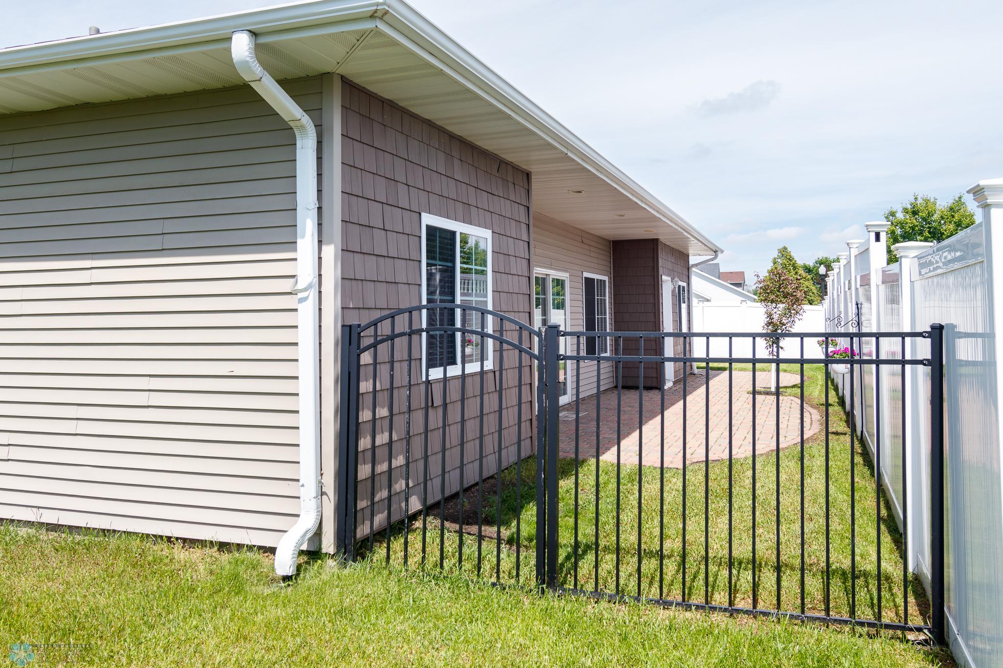 Fenced in area of Yard