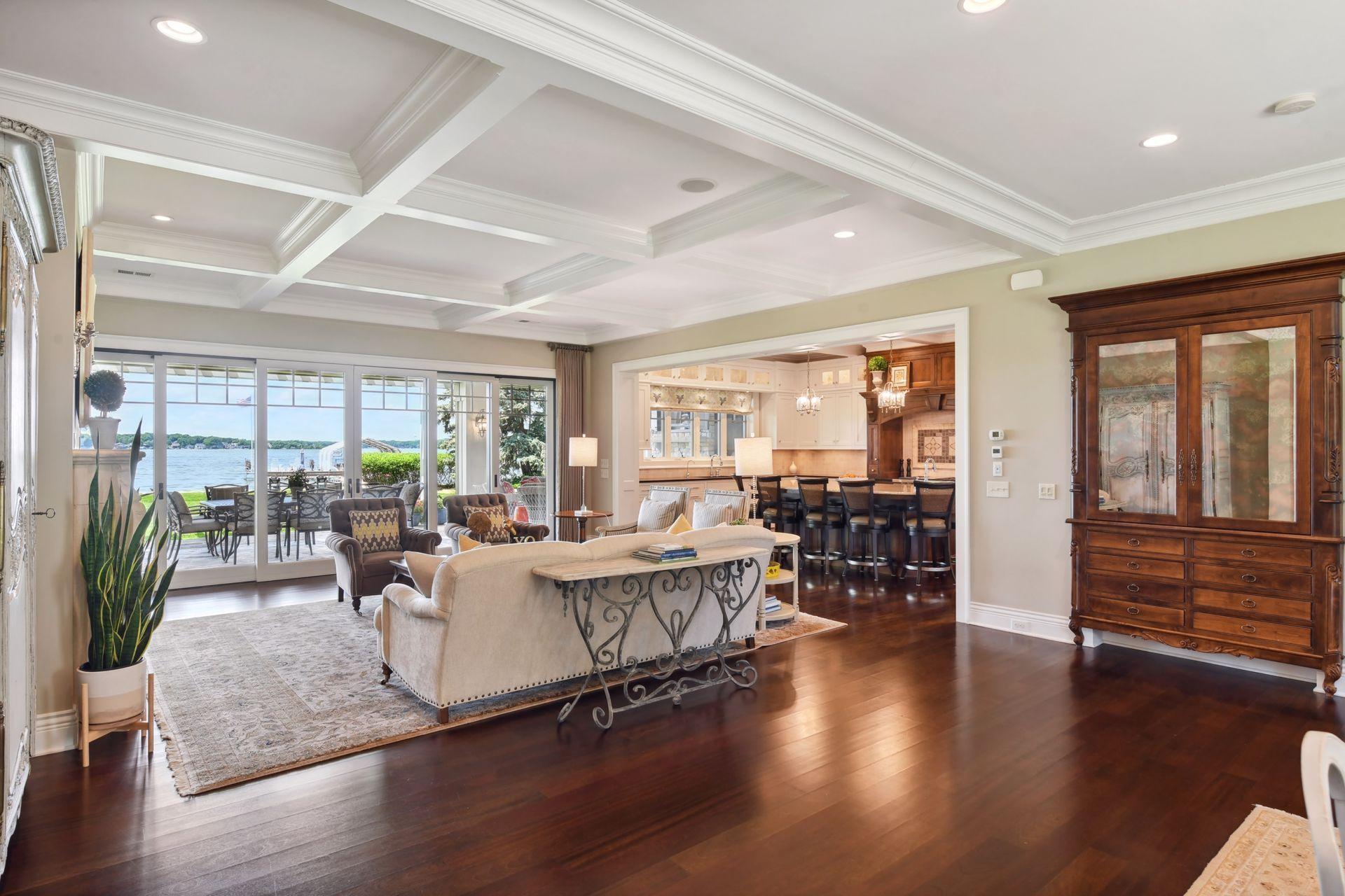 Open floor plan with full main level in-floor heat