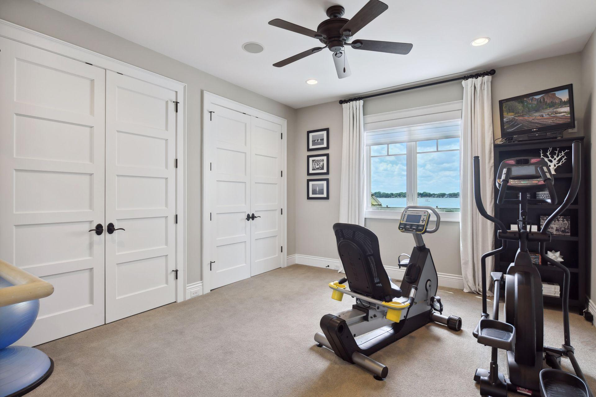 Bed #4 currently used as excercise room