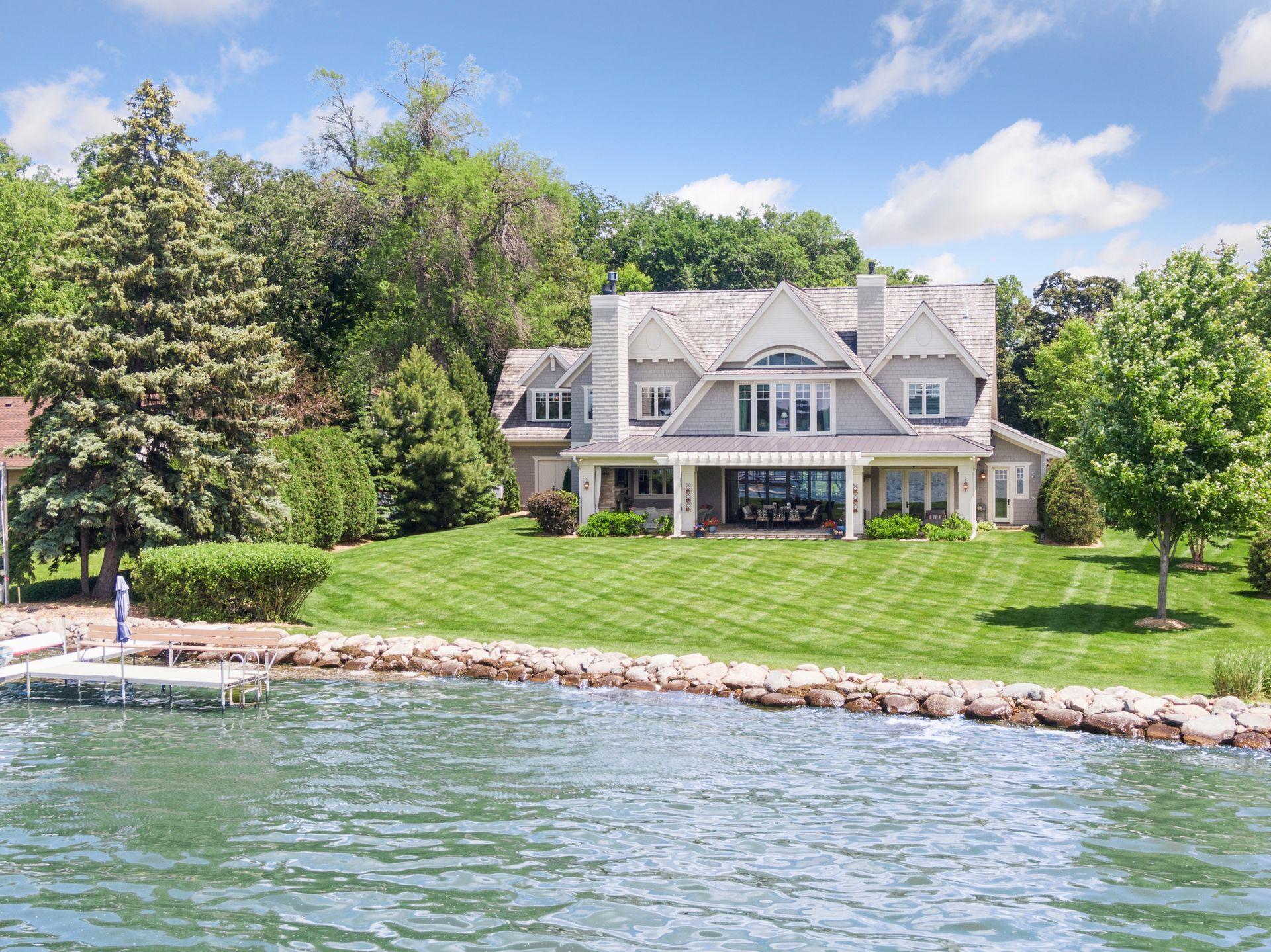 Beautiful rip-rap on 134' of lakeshore