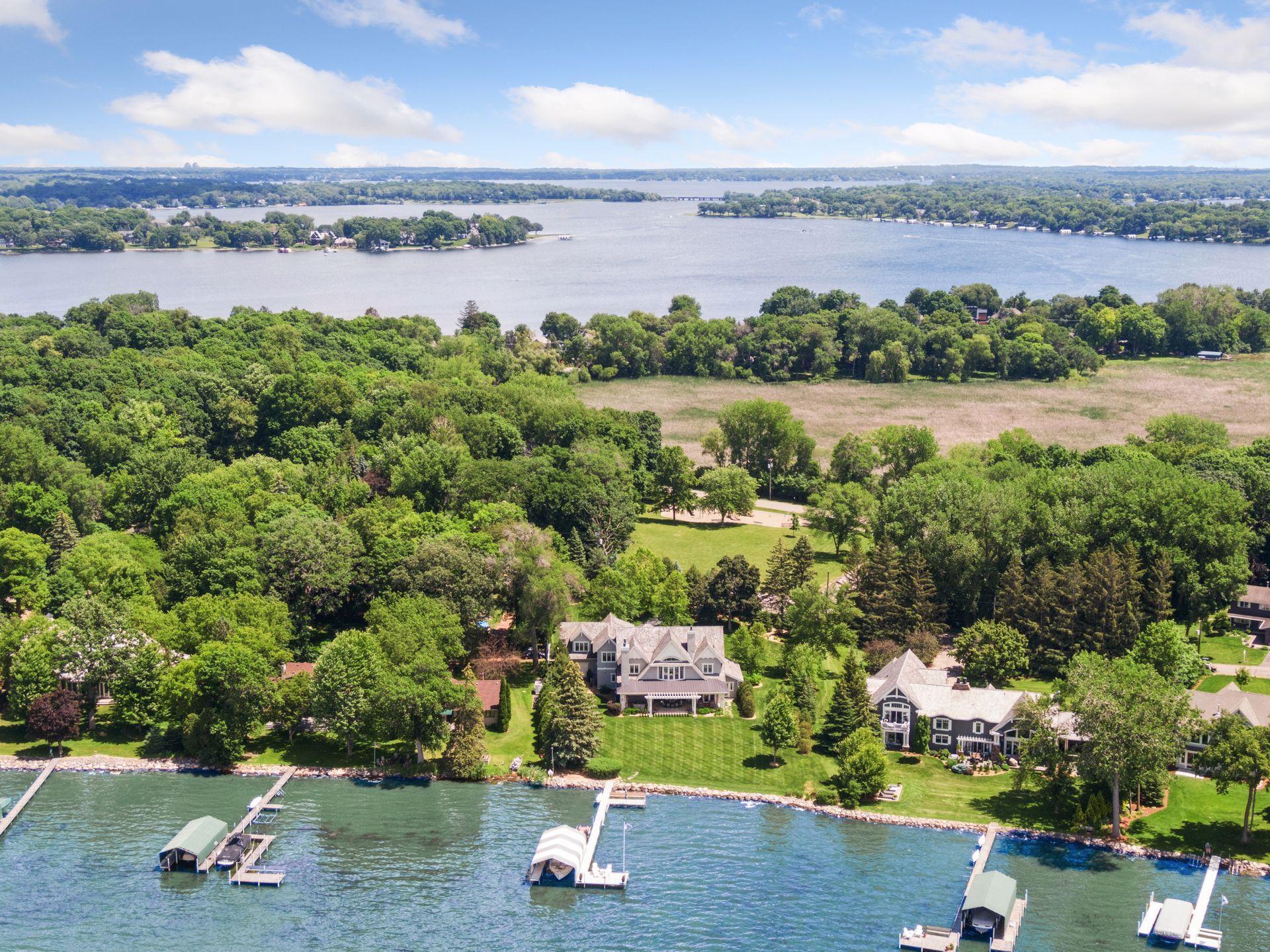 View to the east over West Arm bay and Crystal bay in the background