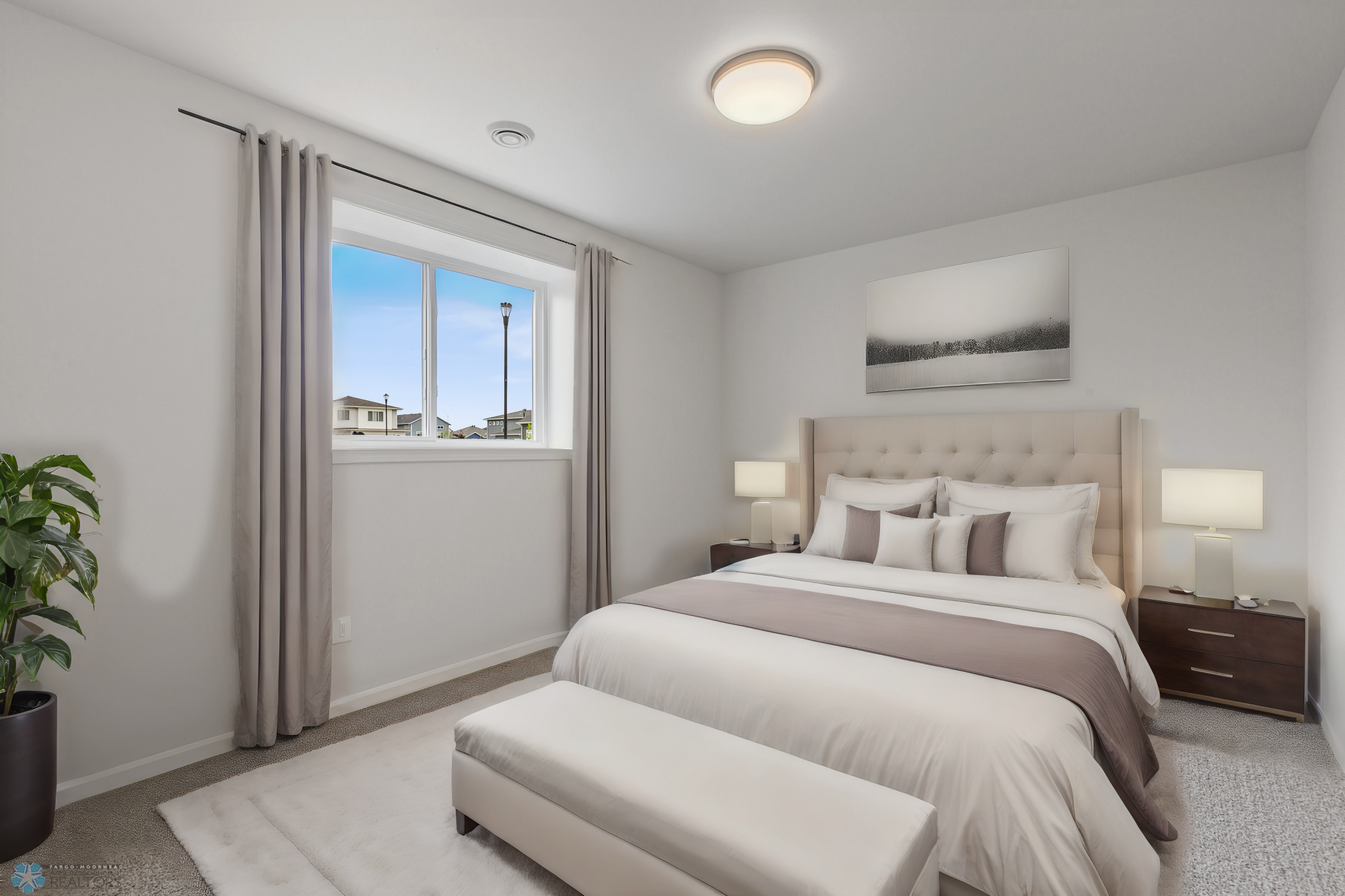 Virtually Staged 4th Bedroom