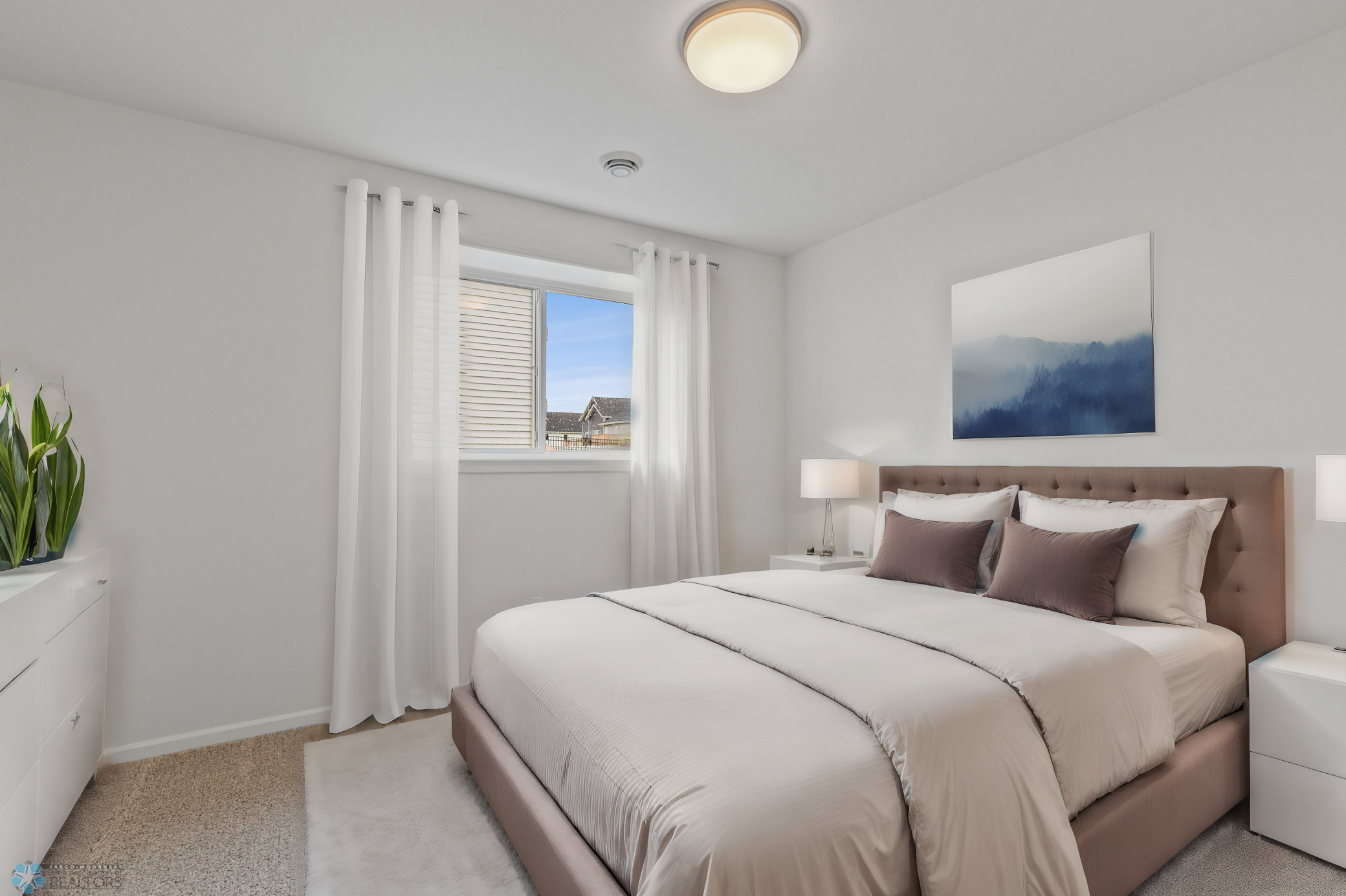 Virtually Staged 3rd Bedroom