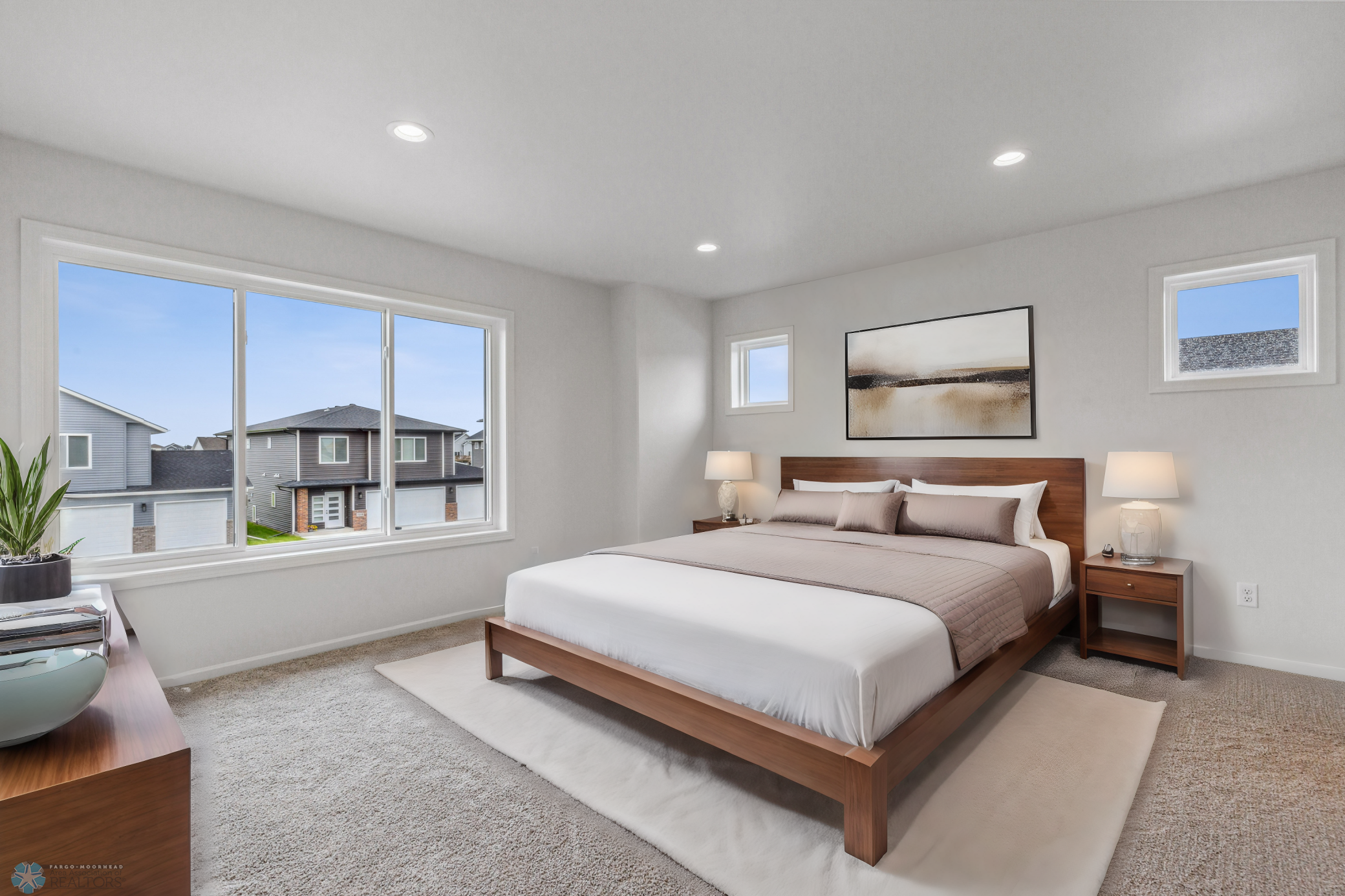 Virtually Staged Primary Bedroom