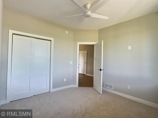 The 2nd bedroom sits on the front side of the home and conveniently located near the full bath.