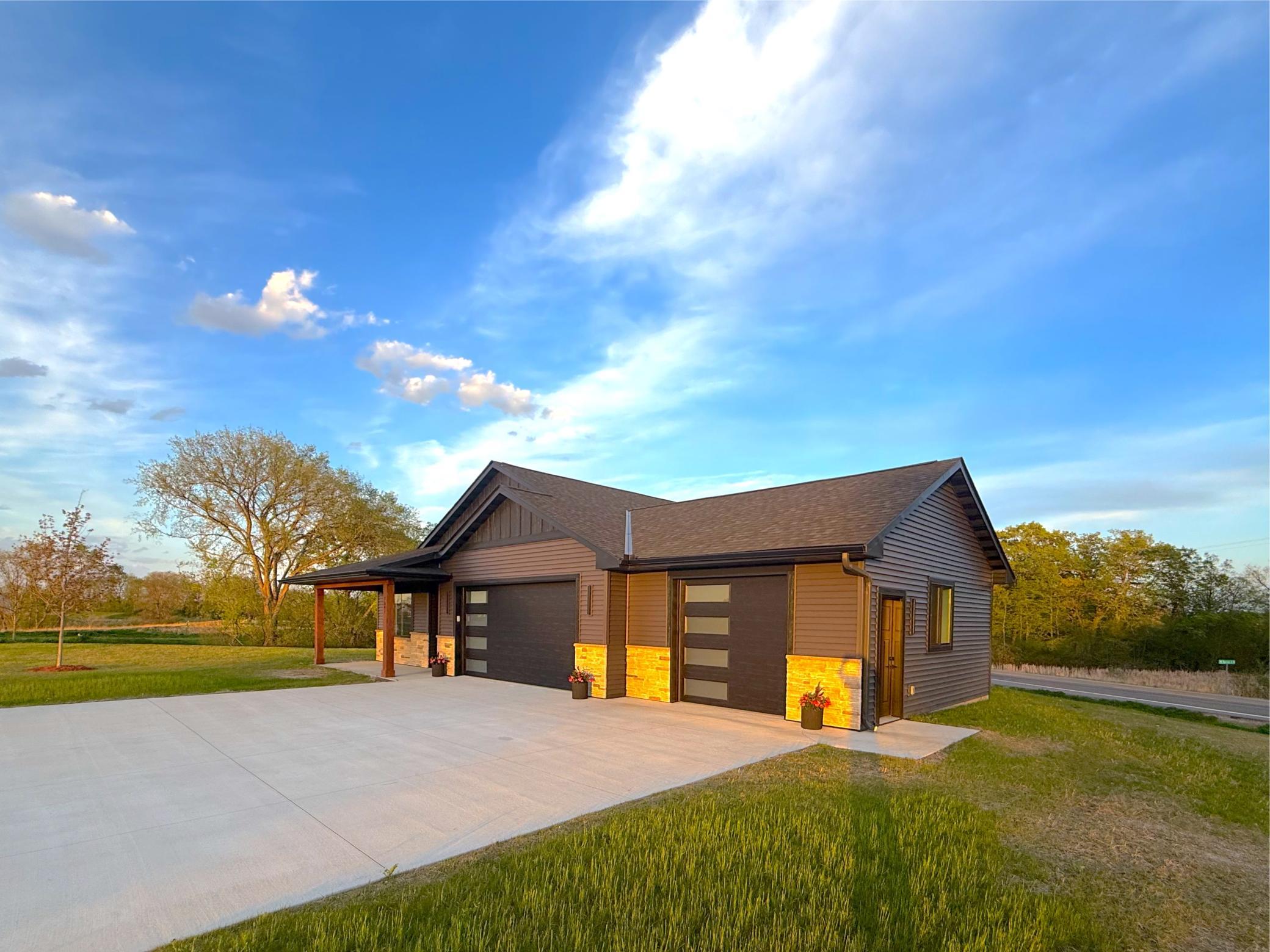 Here is the oversized 3 car garage that will be completely finished with garage heater, sink and floor drains.