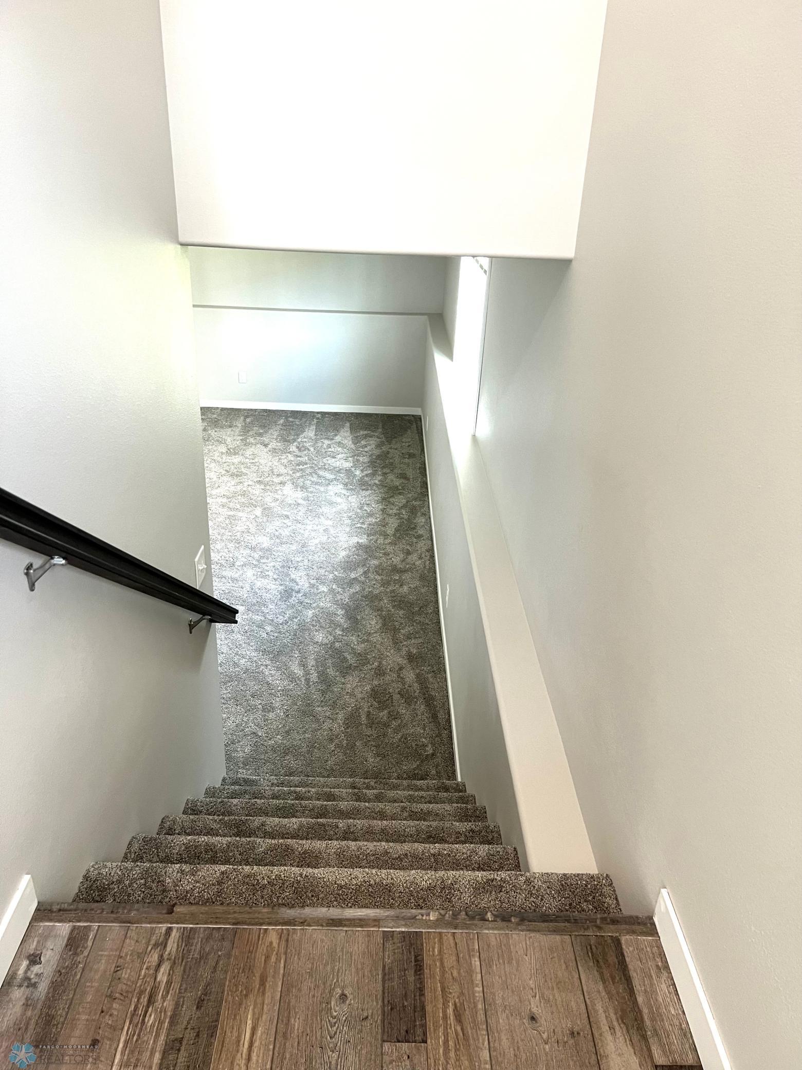 Stairs to lower level from Foyer