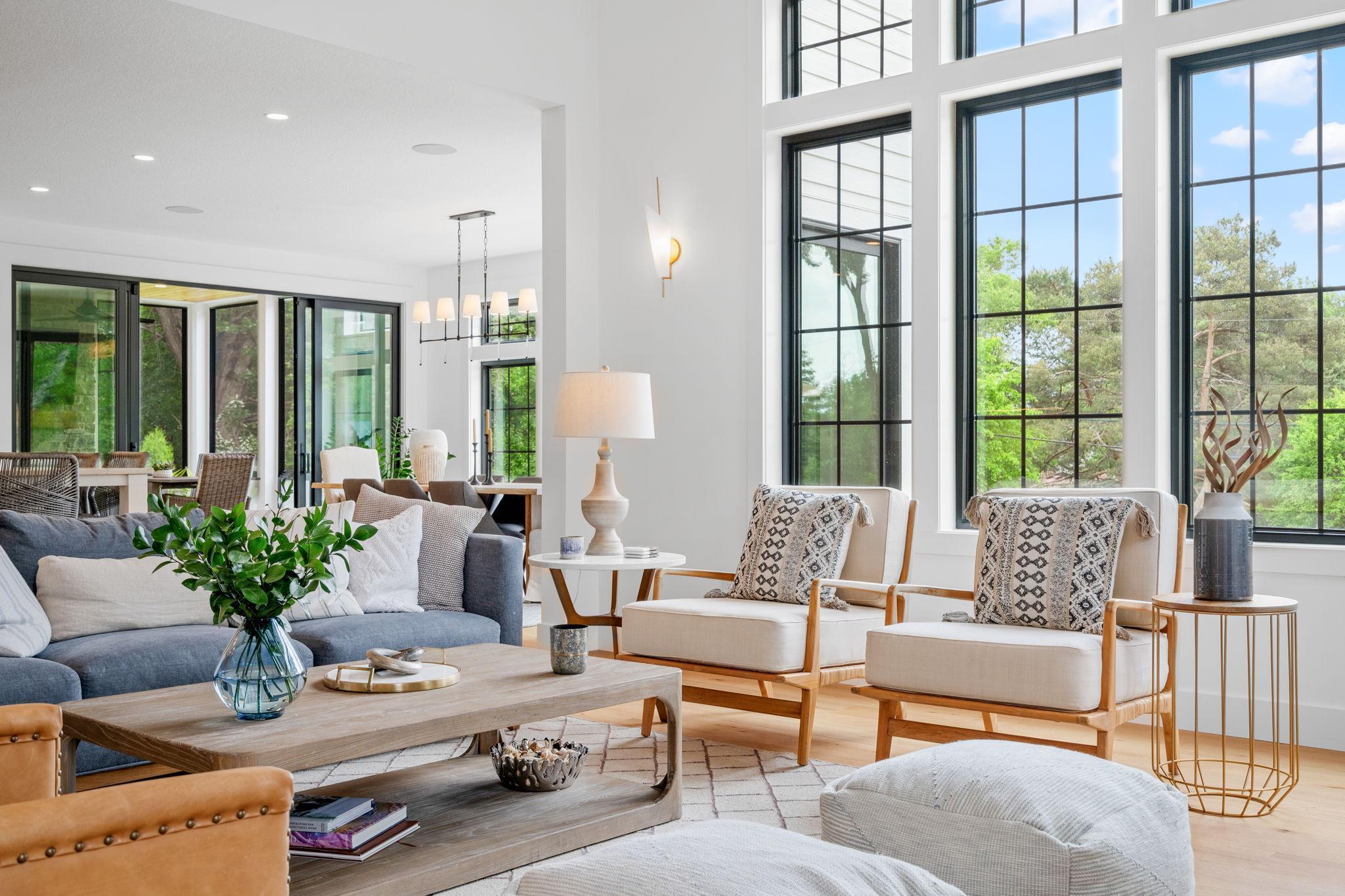 Pella windows grace every room, ensuring abundant natural light and energy efficiency.