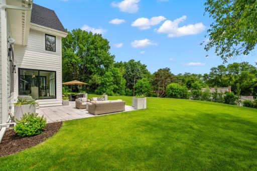 The property boasts meticulously designed landscaping to enhance both aesthetics and functionality.