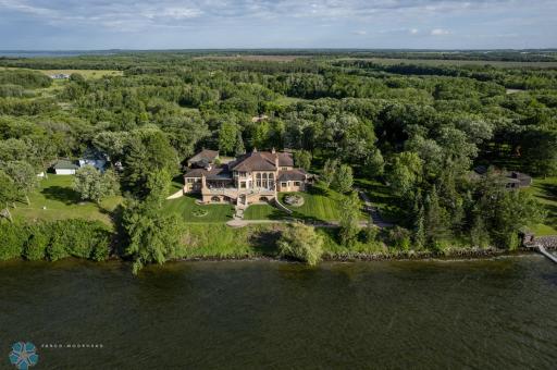Ariel Lakeside Drone Photo