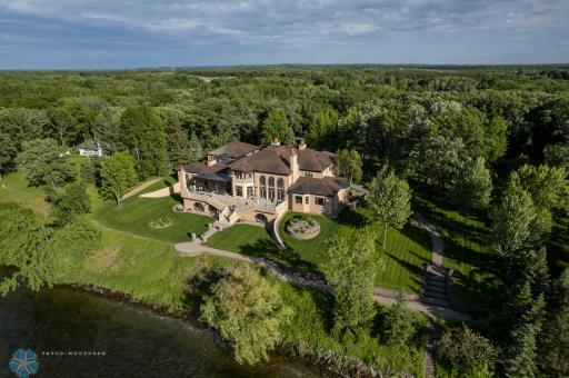 Ariel Lakeside Drone Photo