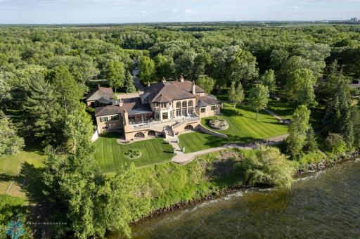 Ariel Lakeside Drone Photo