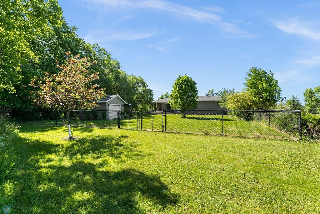 Fenced area in Yard