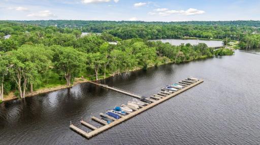Eastbank, a hidden gem in North Hudson. Here a boat slip comes with the house.