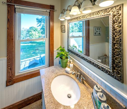 Full bathroom on the 2nd level. Updated.
