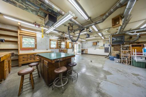 BONUS! 25x30' heated shop.You have a 2 car garage AND a heated workshop! Current owner used this space as a functioning woodshop! concrete floor, heater- lots of space!