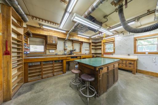 BONUS! You have a 2 car garage AND a heated workshop! Current owner used this space as a functioning woodshop! concrete floor, heater- lots of space!