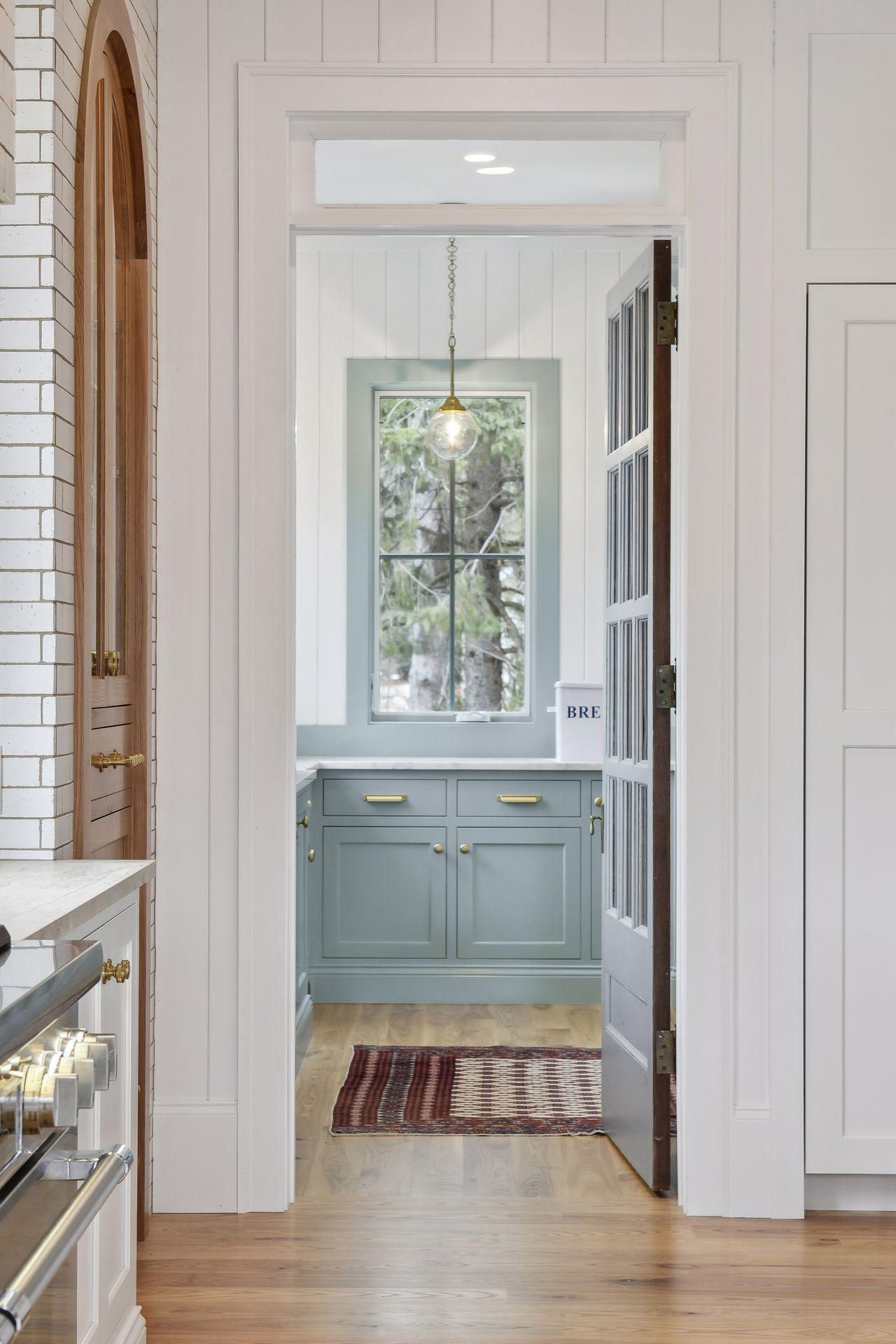 scullery adjacent to kitchen