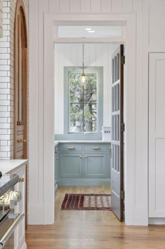 scullery adjacent to kitchen