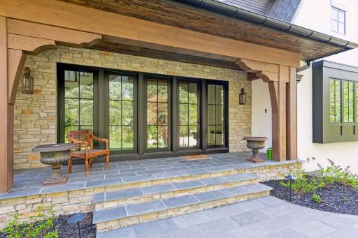 large entry porch