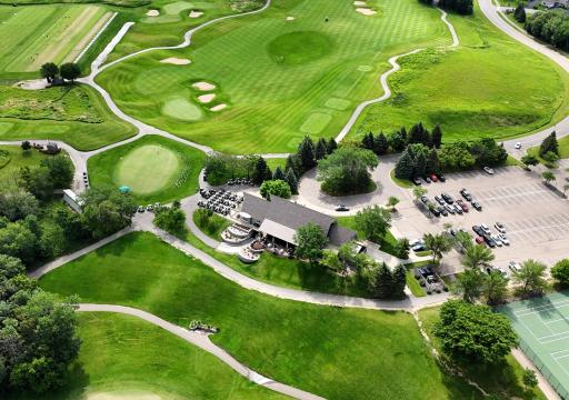 Backs Up to hole 18 on Chaska Golf Course