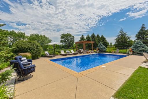 Lots of great patio space to enjoy the pool