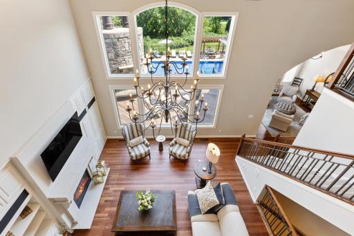 Large Windows give a spectacular view from the Living Room